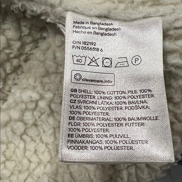 Men's Blue Sherpa-Lined Denim Jacket - Picture 6 of 6